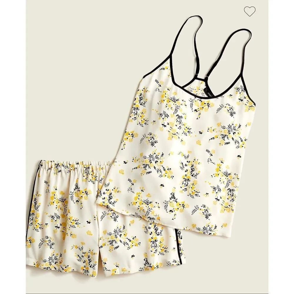 J-crew Easy-luxe eco tank pajama set in budding floral